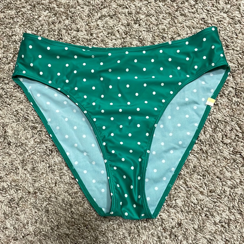 Summersalt - green polka dot bikini bottoms